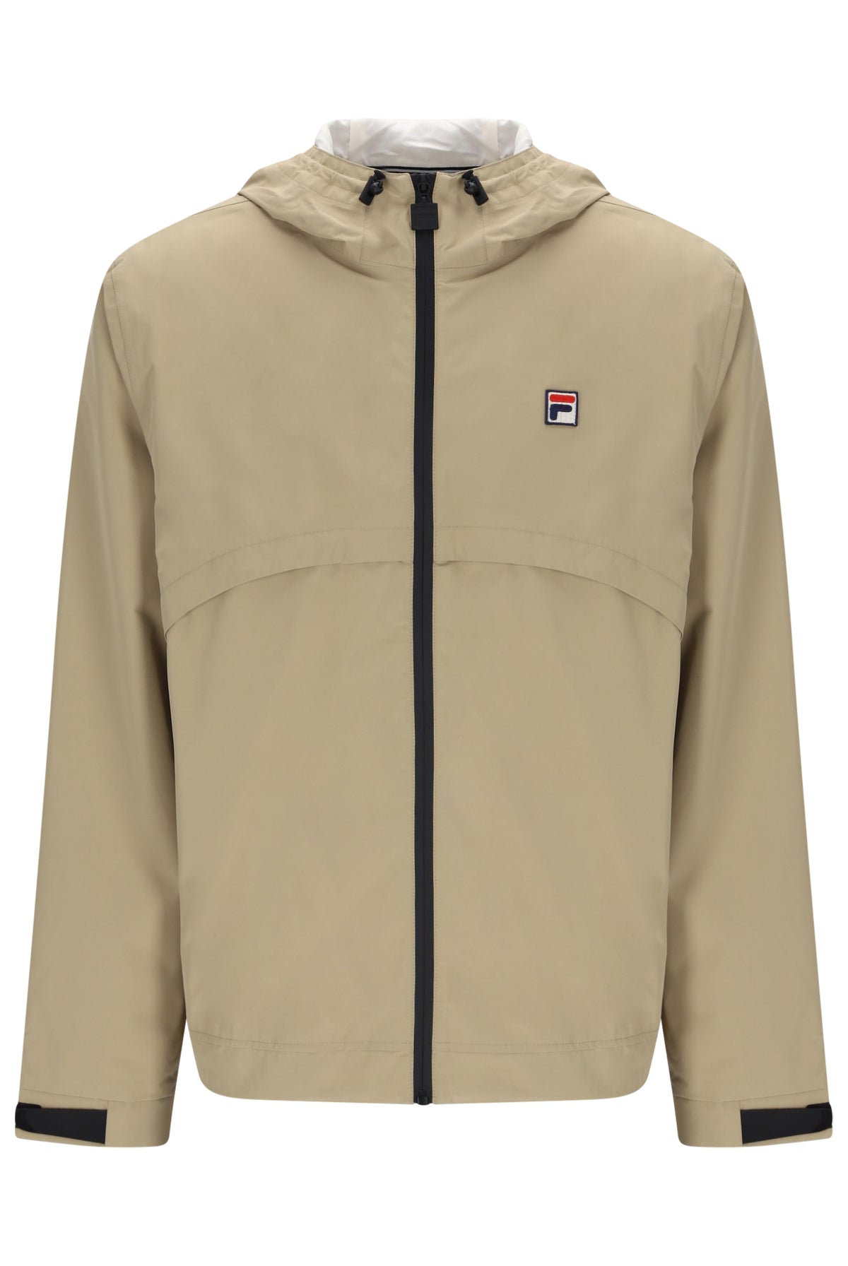 Displays the Chinchilla Gardenia 'Fila' branded Marcos Full Zip Jacket