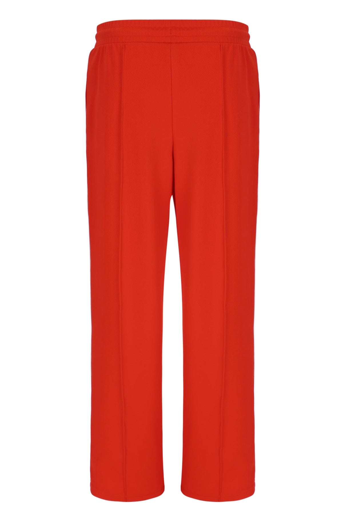 Orange sweatpants on a white background