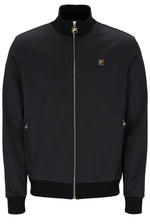 Black Mathers Herringbone Track Top