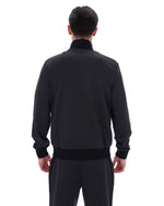 Black Mathers Herringbone Track Top