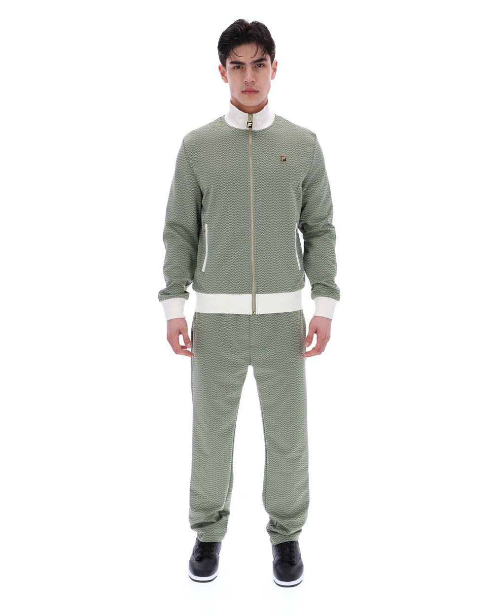 Sea Foam Mathers Herringbone Track Top