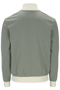 Displays the Sea Foam 'FILA' branded Mathers Herringbone Track Top
