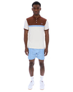 Gardenia Mattia Contrast Panel Polo Shirt