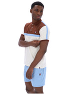 Gardenia Mattia Contrast Panel Polo Shirt
