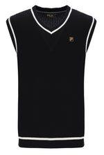 Mellor Textured Knit Vest with Tipping