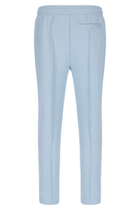Light blue pants on a white background