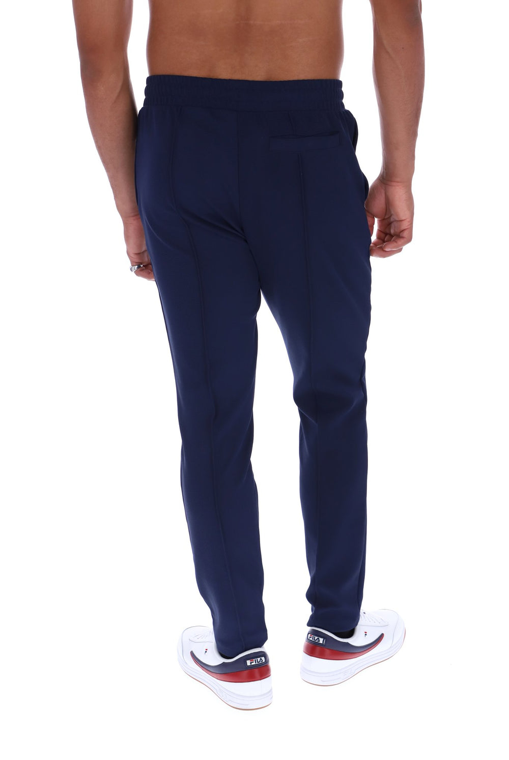 Fila Navy Molveno Pin Tuck Slim Leg Pants