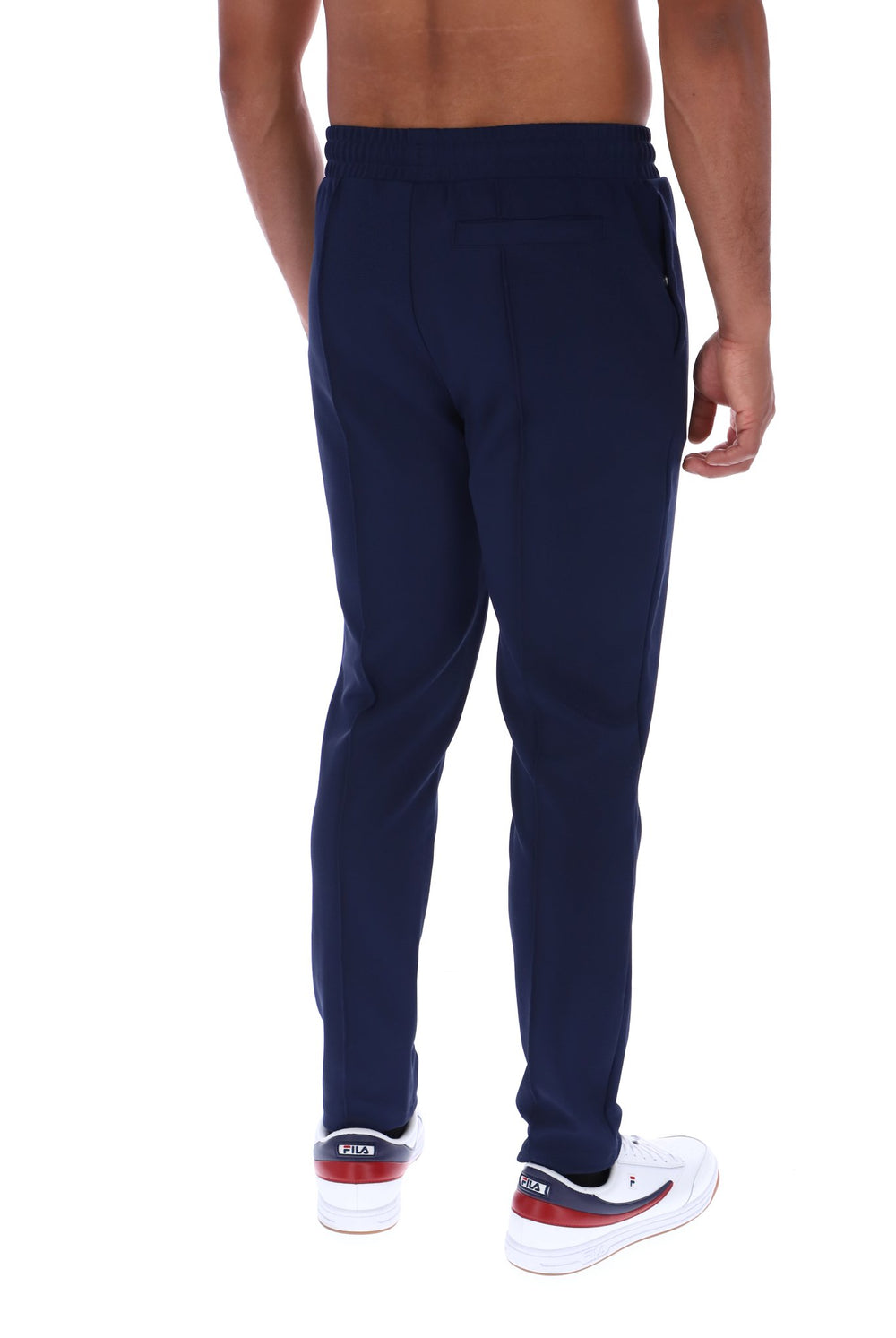 Fila Navy Molveno Pin Tuck Slim Leg Pants