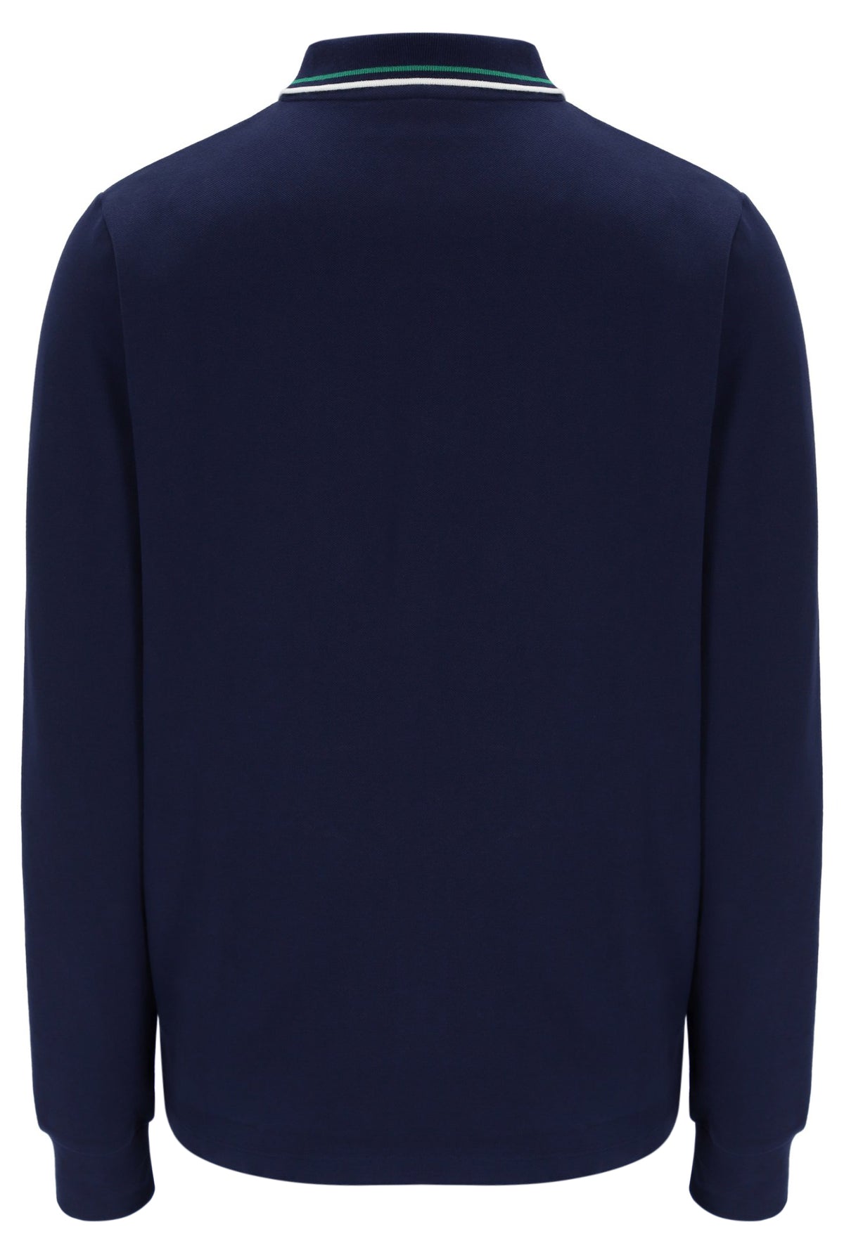 Fila Navy Monte Tipped Collar Long Sleeve Polo
