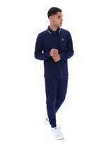 Monte Tipped Collar Long Sleeve Polo