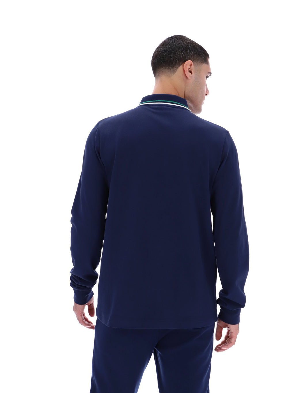 Monte Tipped Collar Long Sleeve Polo