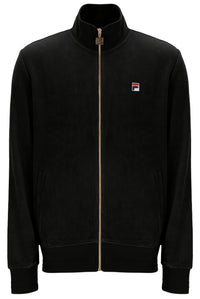 Black Nero Velour Track Top