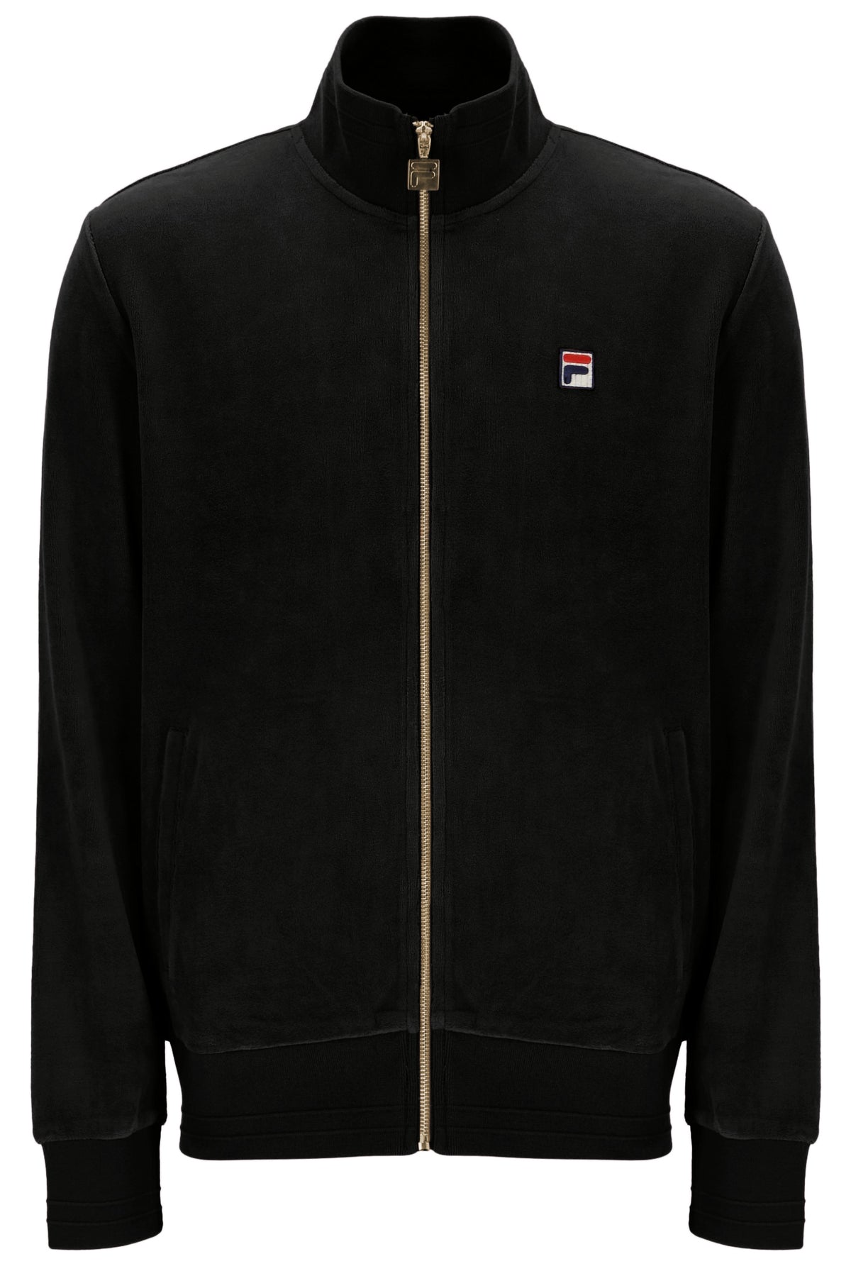 Black Nero Velour Track Top