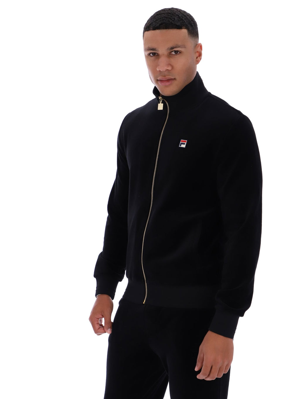 Nero Velour Track Top