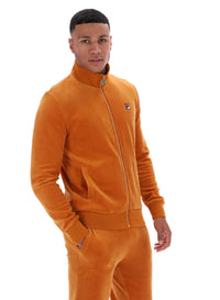 Pumpkin Spice Nero Velour Track Top