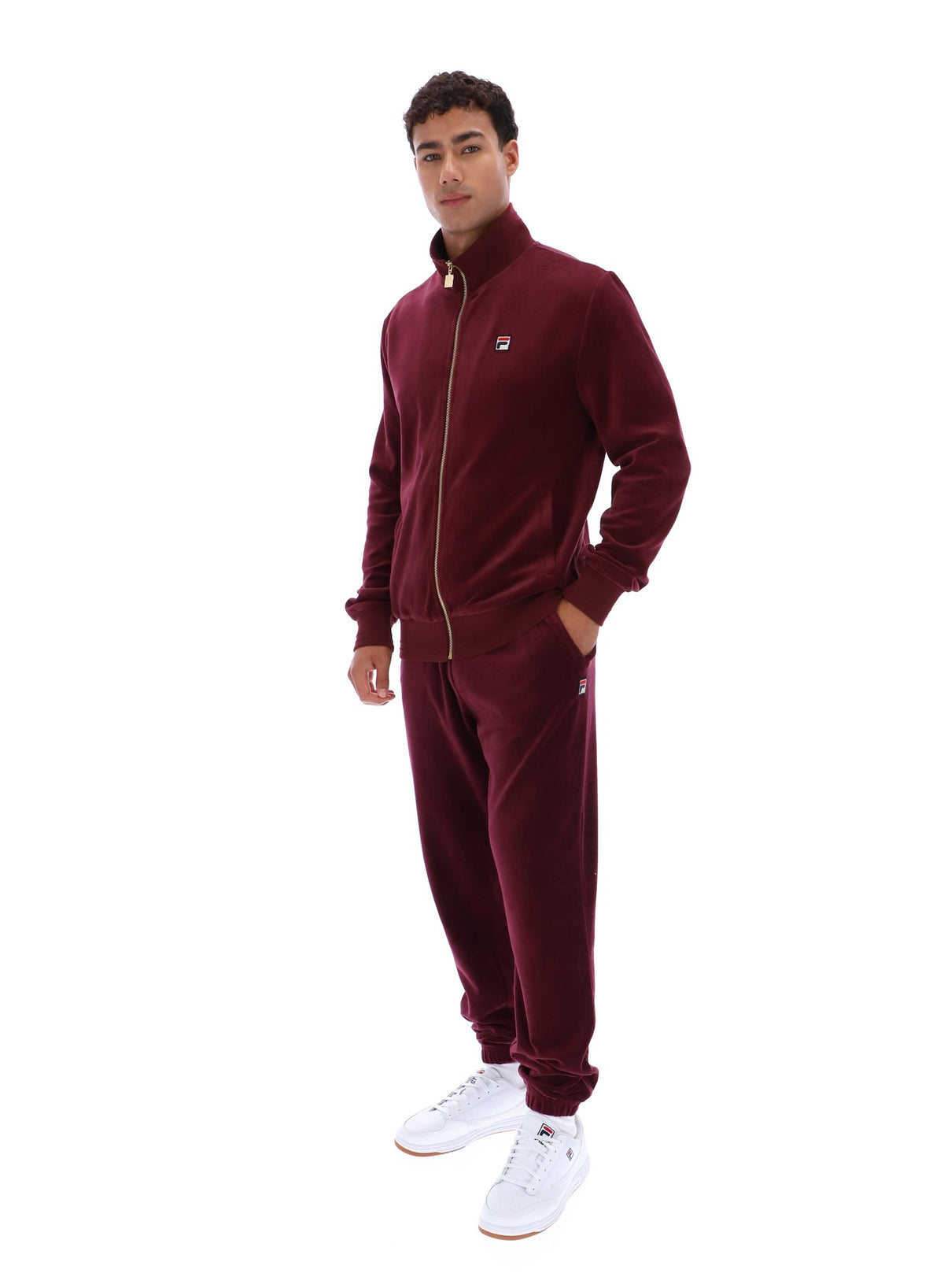 Fig Nero Velour Track Top