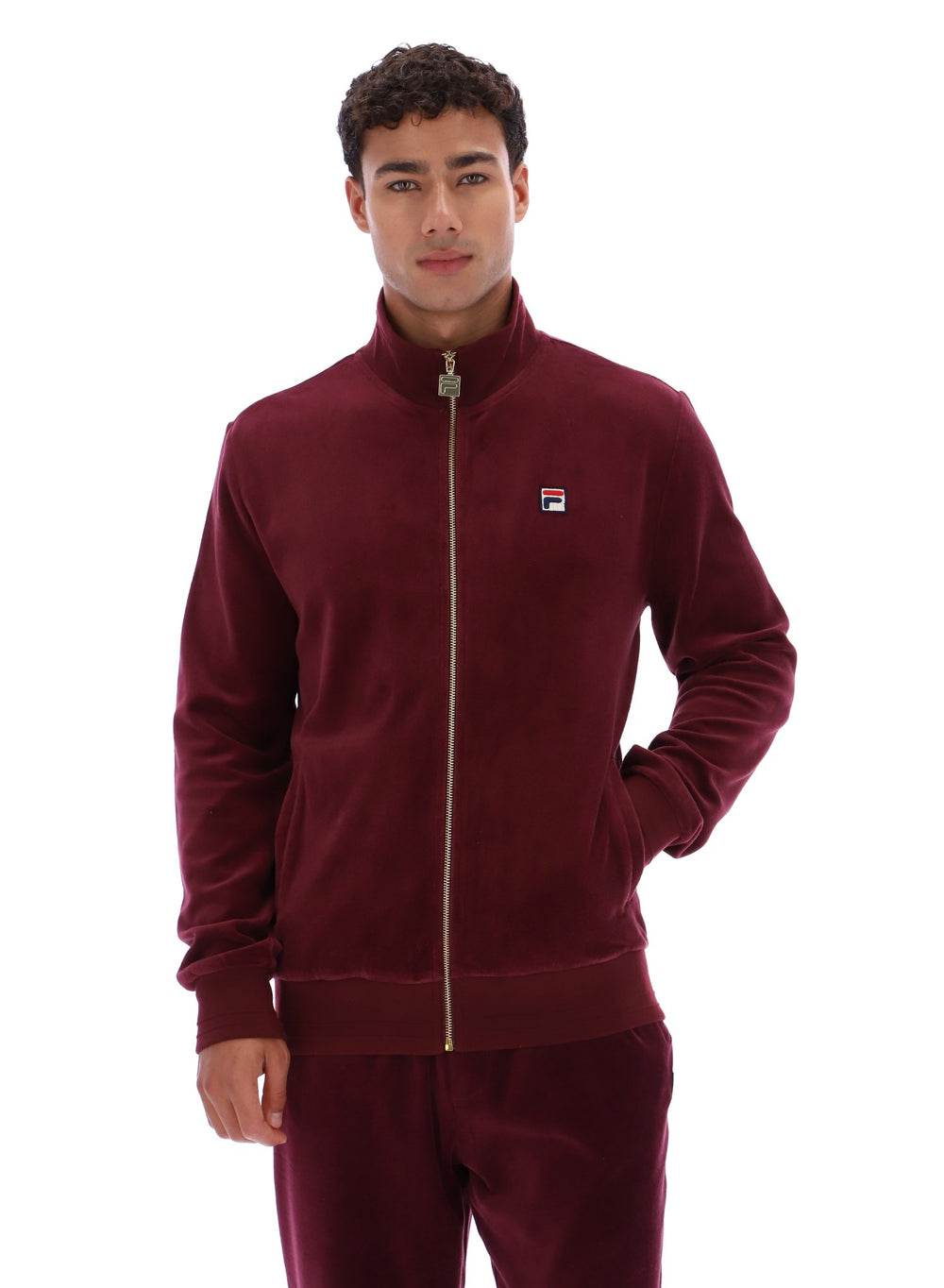 Nero Velour Track Top