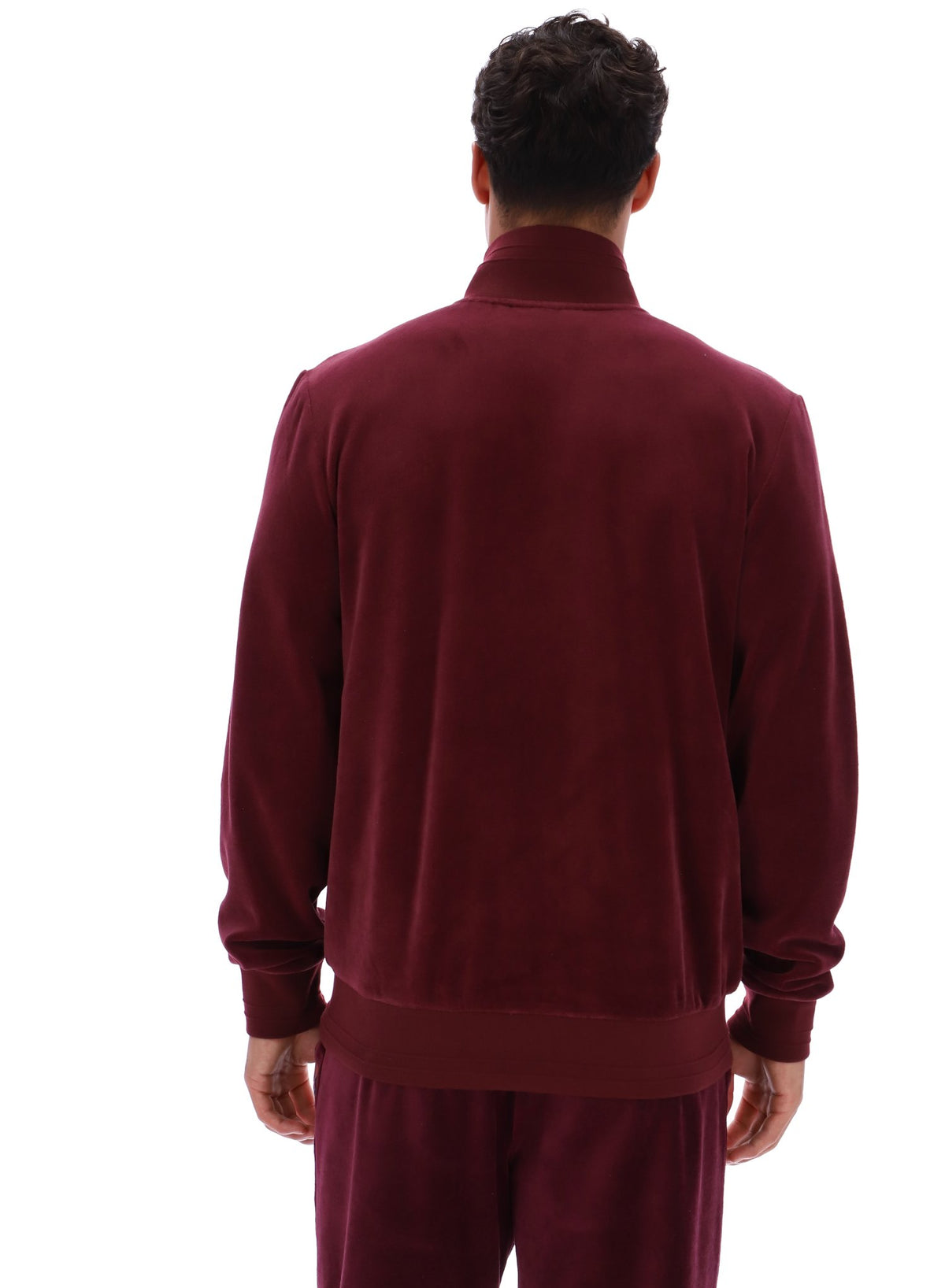 Fig Nero Velour Track Top
