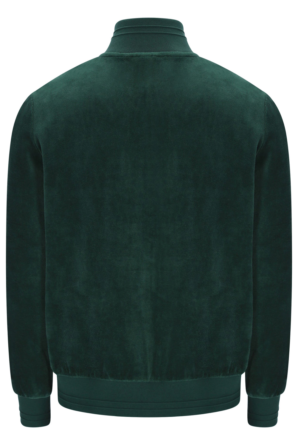 Displays the Pine Needle 'FILA' branded Nero 2 Velour Jacket