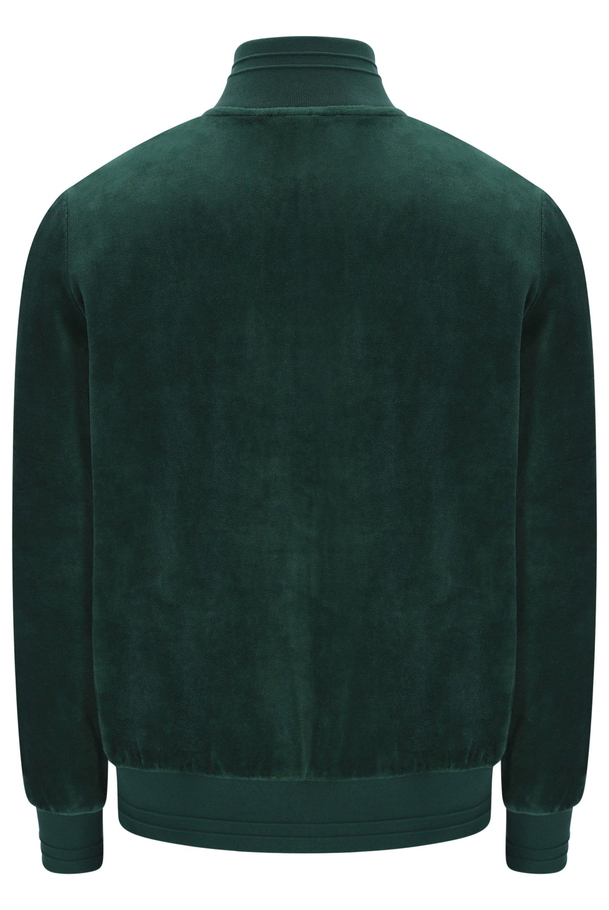Displays the Pine Needle 'FILA' branded Nero 2 Velour Jacket