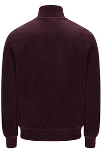 Displays the Fudge 'FILA' branded Nero 2 Velour Jacket