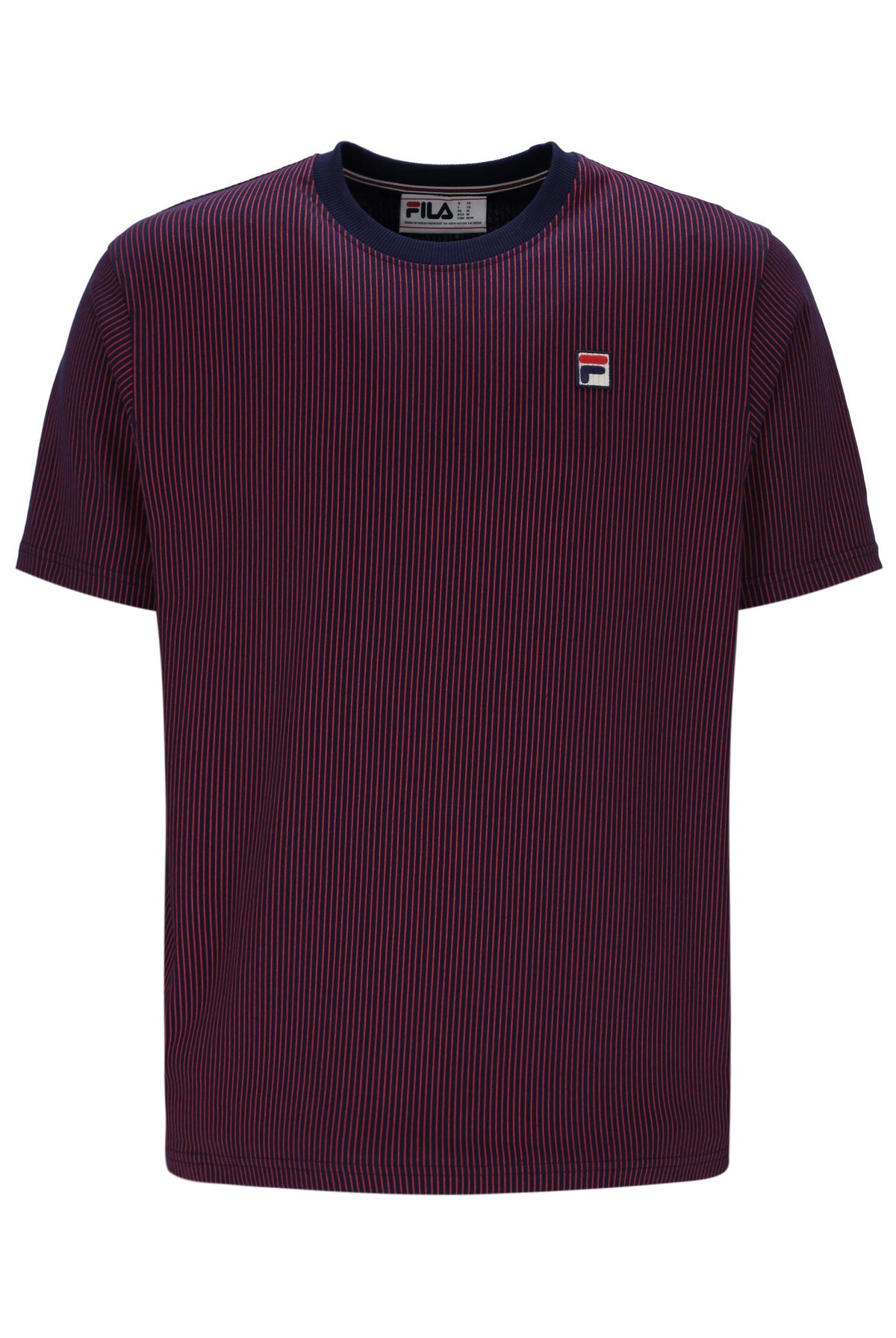 Fila Navy Nilo Printed Pinstripe T-Shirt