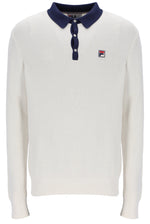 Nowell Waffle Knit Long Sleeve Polo
