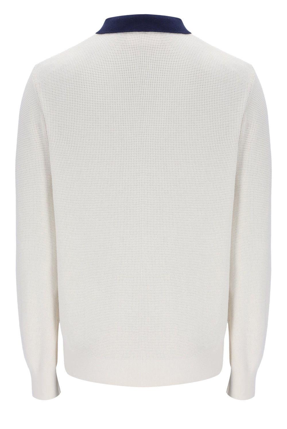 Nowell Waffle Knit Long Sleeve Polo