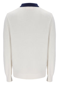 Gardenia Nowell Waffle Knit Long Sleeve Polo