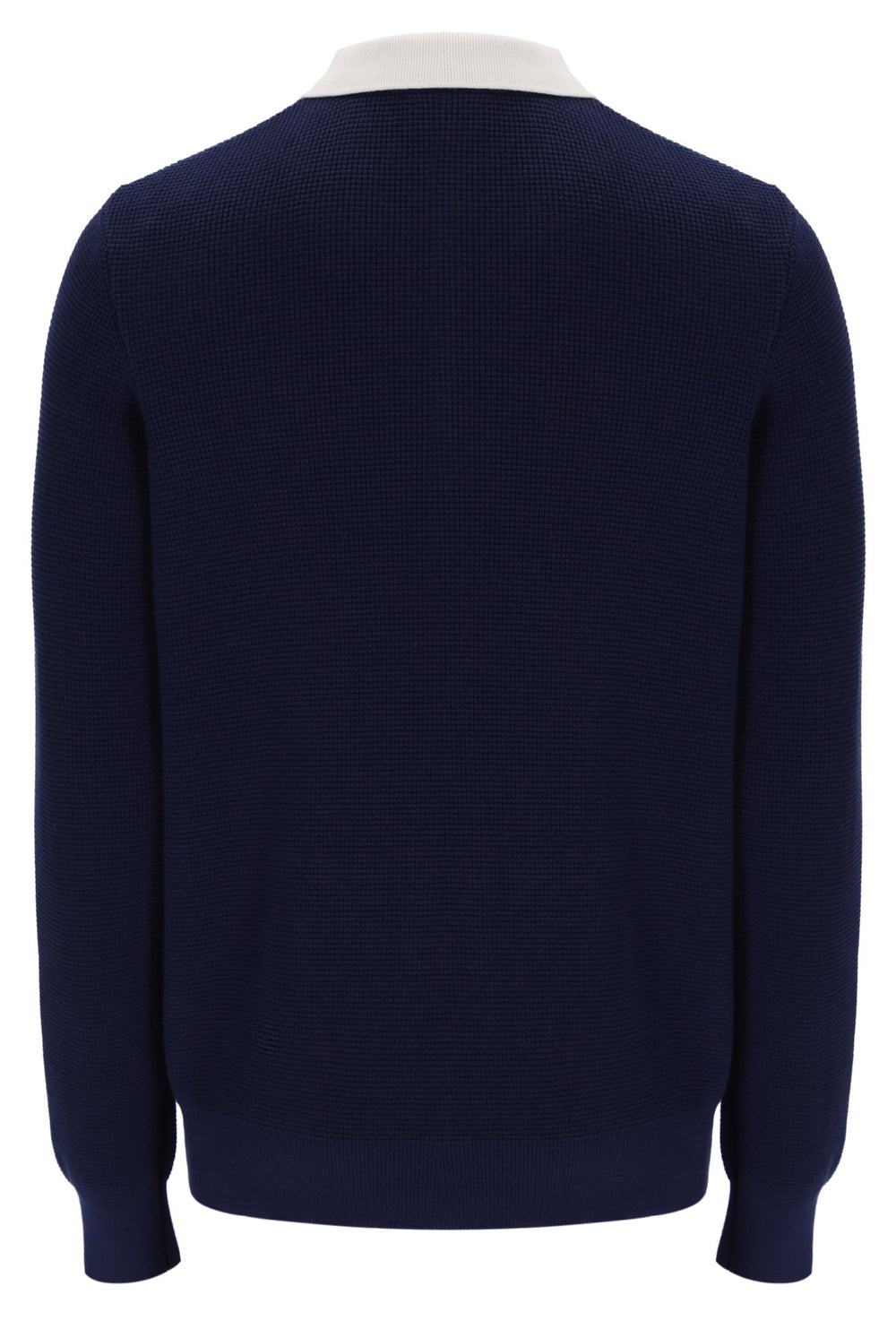 Nowell Waffle Knit Long Sleeve Polo