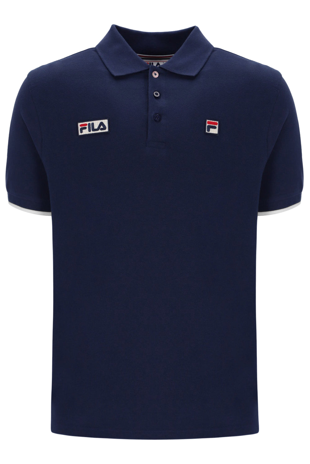 Pablo Three-Button Tipped Rib Polo Shirt