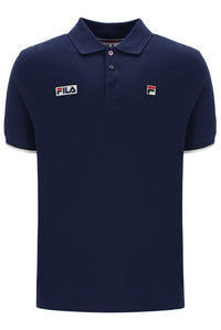 Fila Navy Pablo Three-Button Tipped Rib Polo Shirt