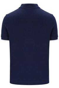 Fila Navy Pablo Three-Button Tipped Rib Polo Shirt