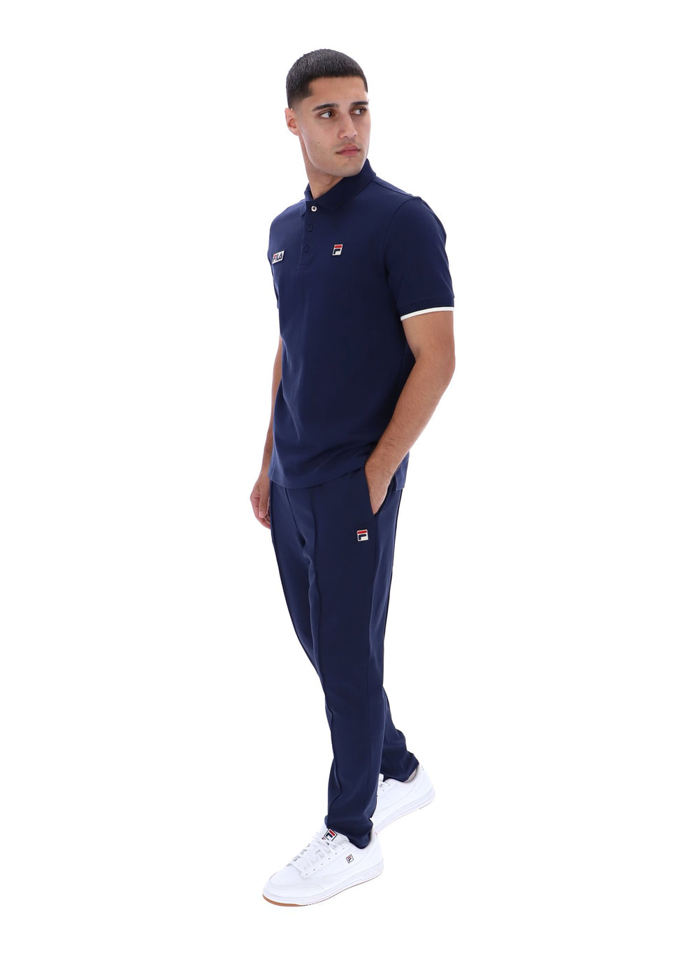 Pablo Three-Button Tipped Rib Polo Shirt