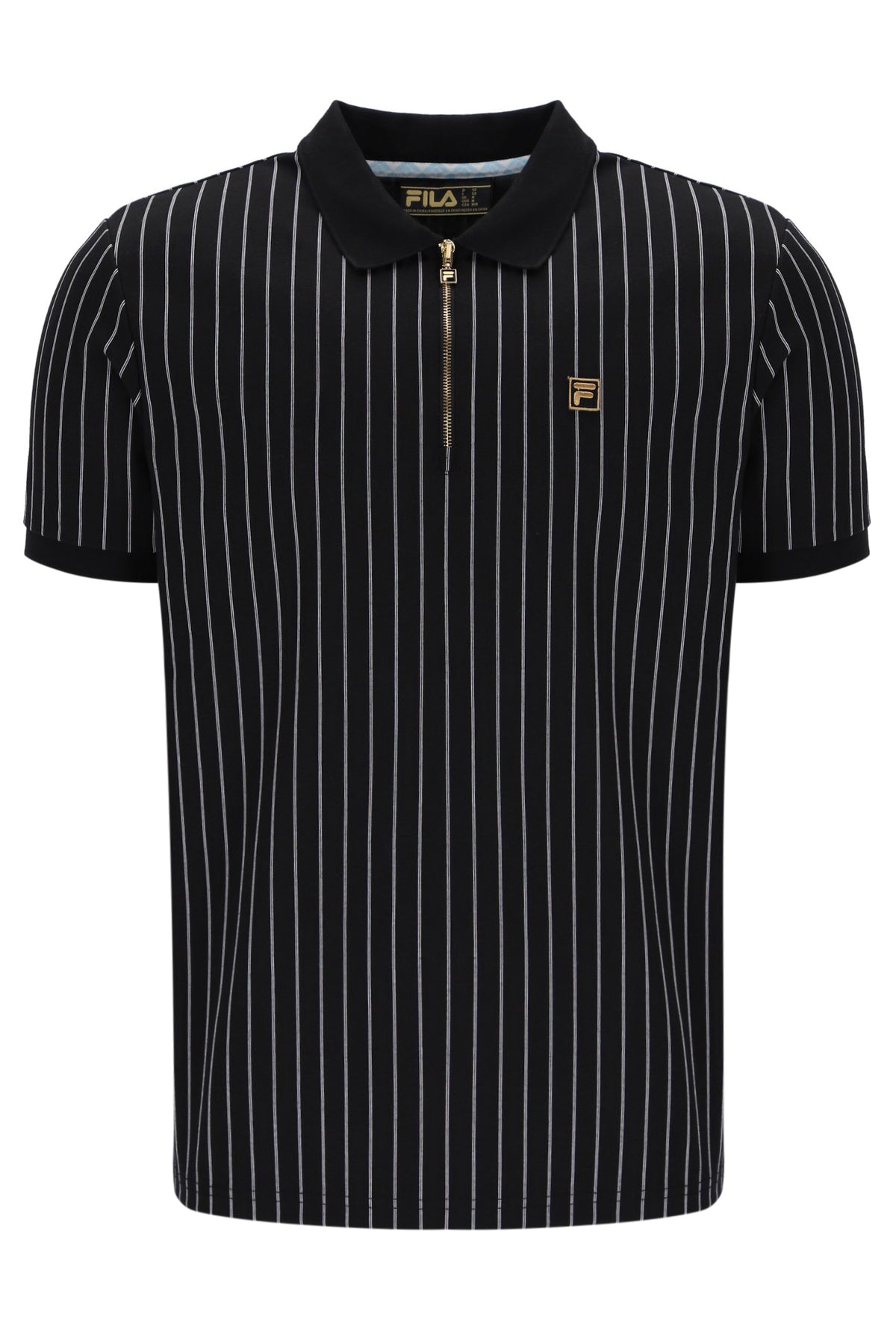 Black Patton Jacquard Stripe Polo