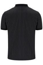 Patton Jacquard Stripe Polo