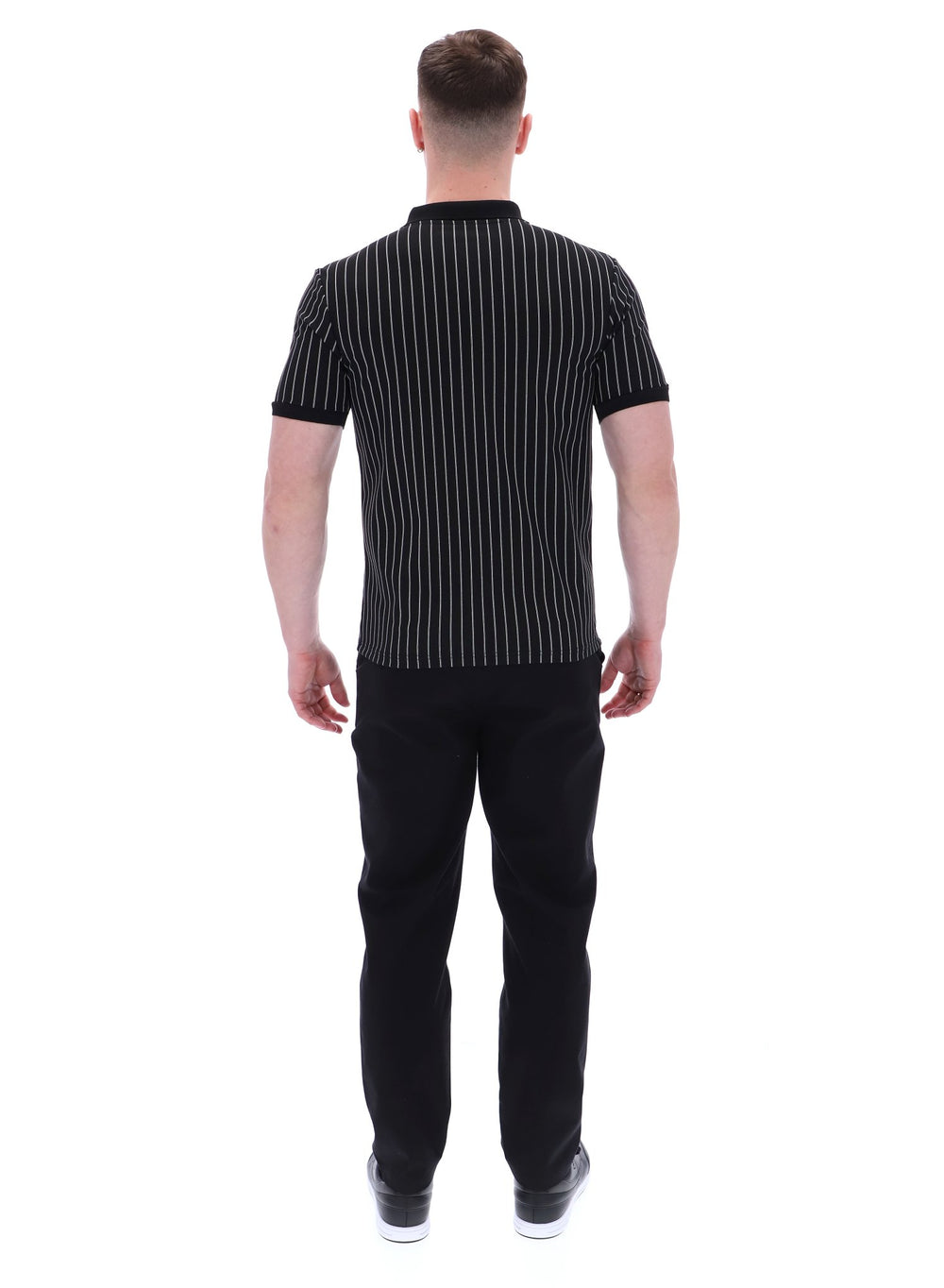 Patton Jacquard Stripe Polo