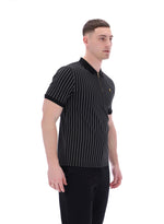 Patton Jacquard Stripe Polo