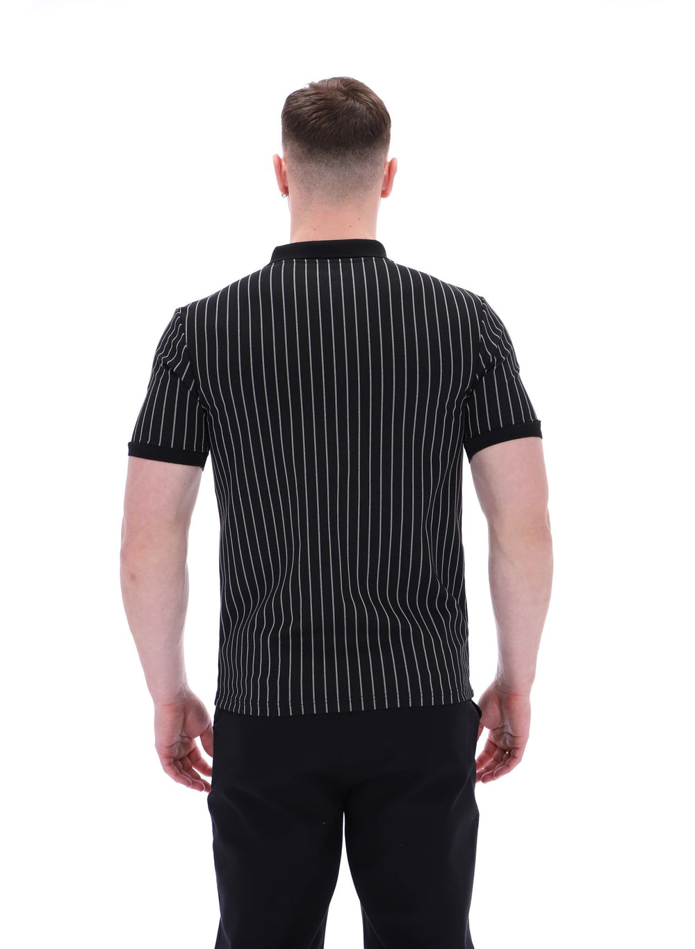 Patton Jacquard Stripe Polo