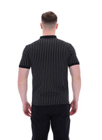 Patton Jacquard Stripe Polo