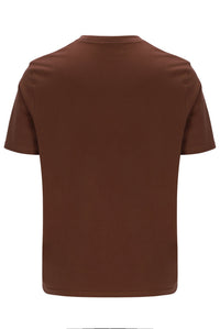 Brown t-shirt on a white background