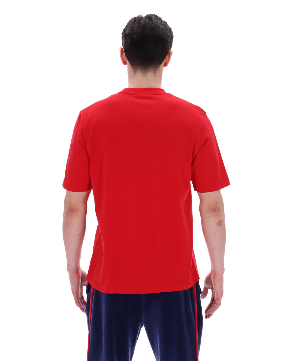 Fila Red Pepe Tee with Flock Logo