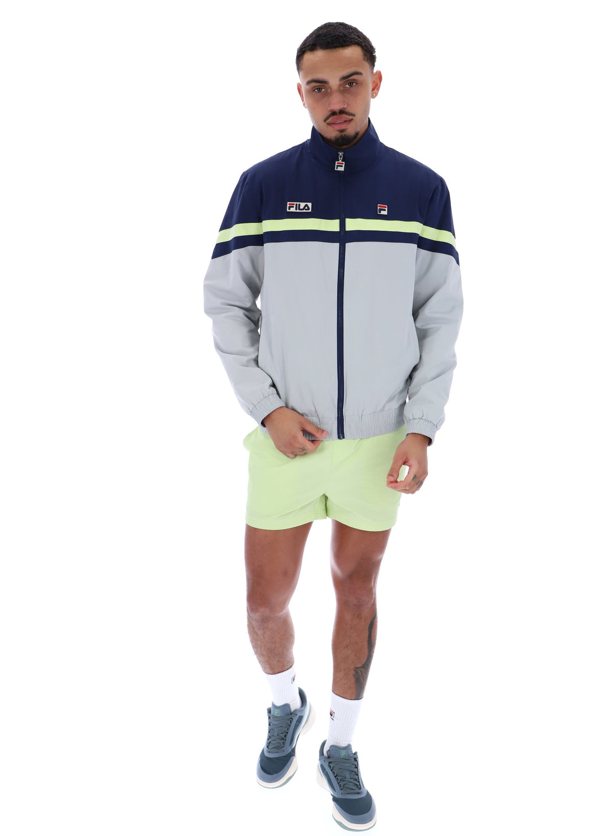 Fila Navy Phillip Cut And Sew Track Top