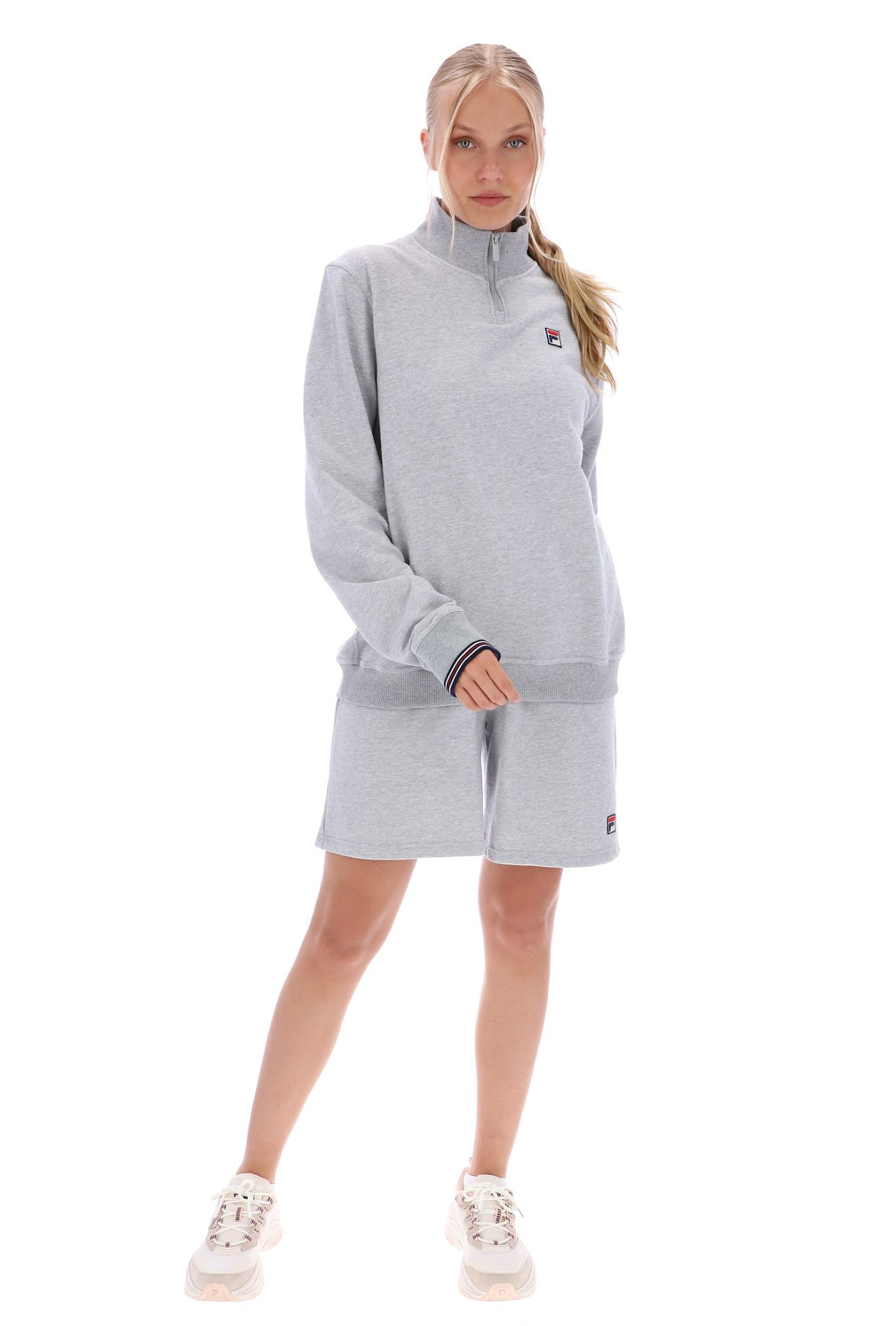 Ramy F Box 1/4 Zip With Yarn Dye Cuff