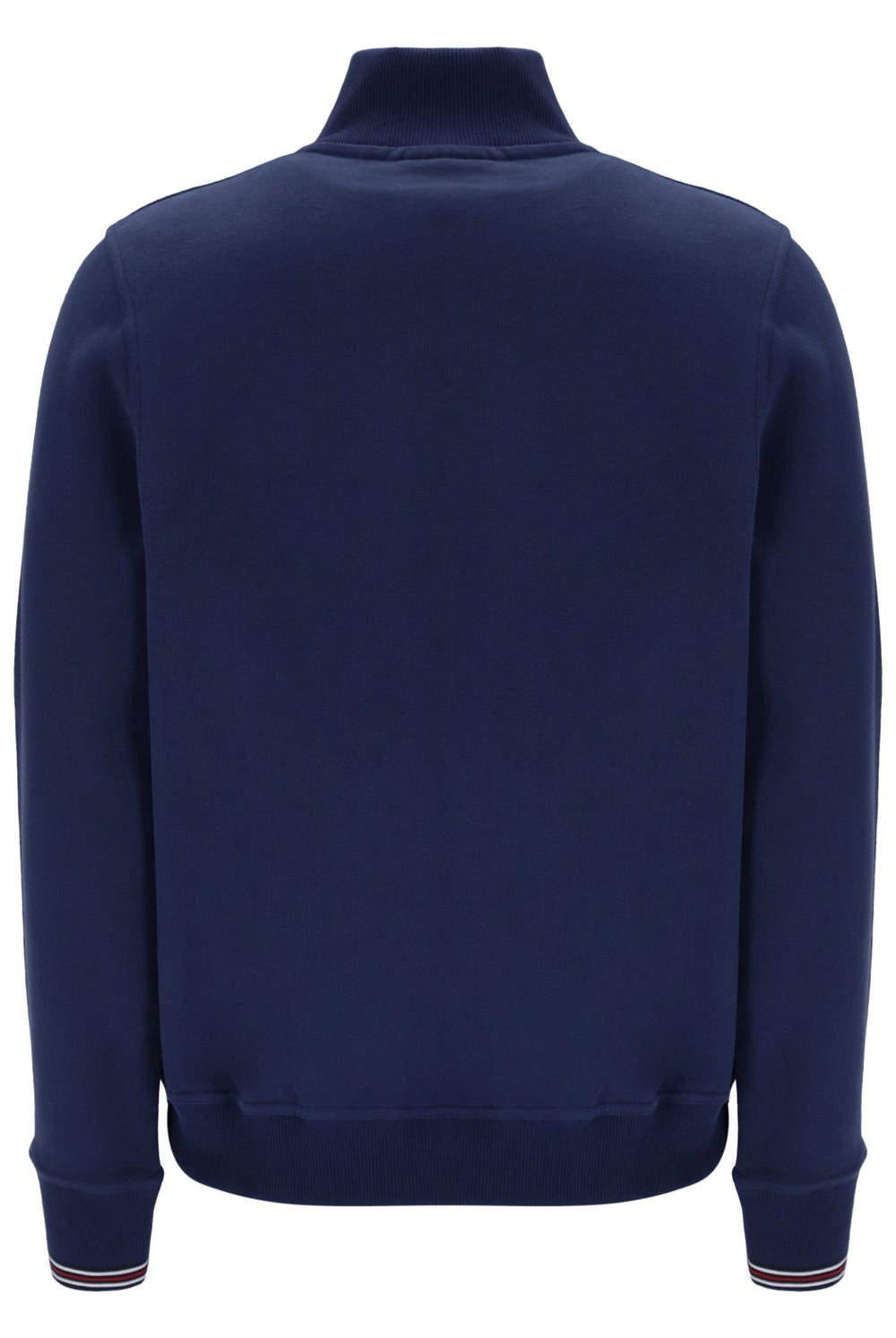 Navy blue jumper against a white background