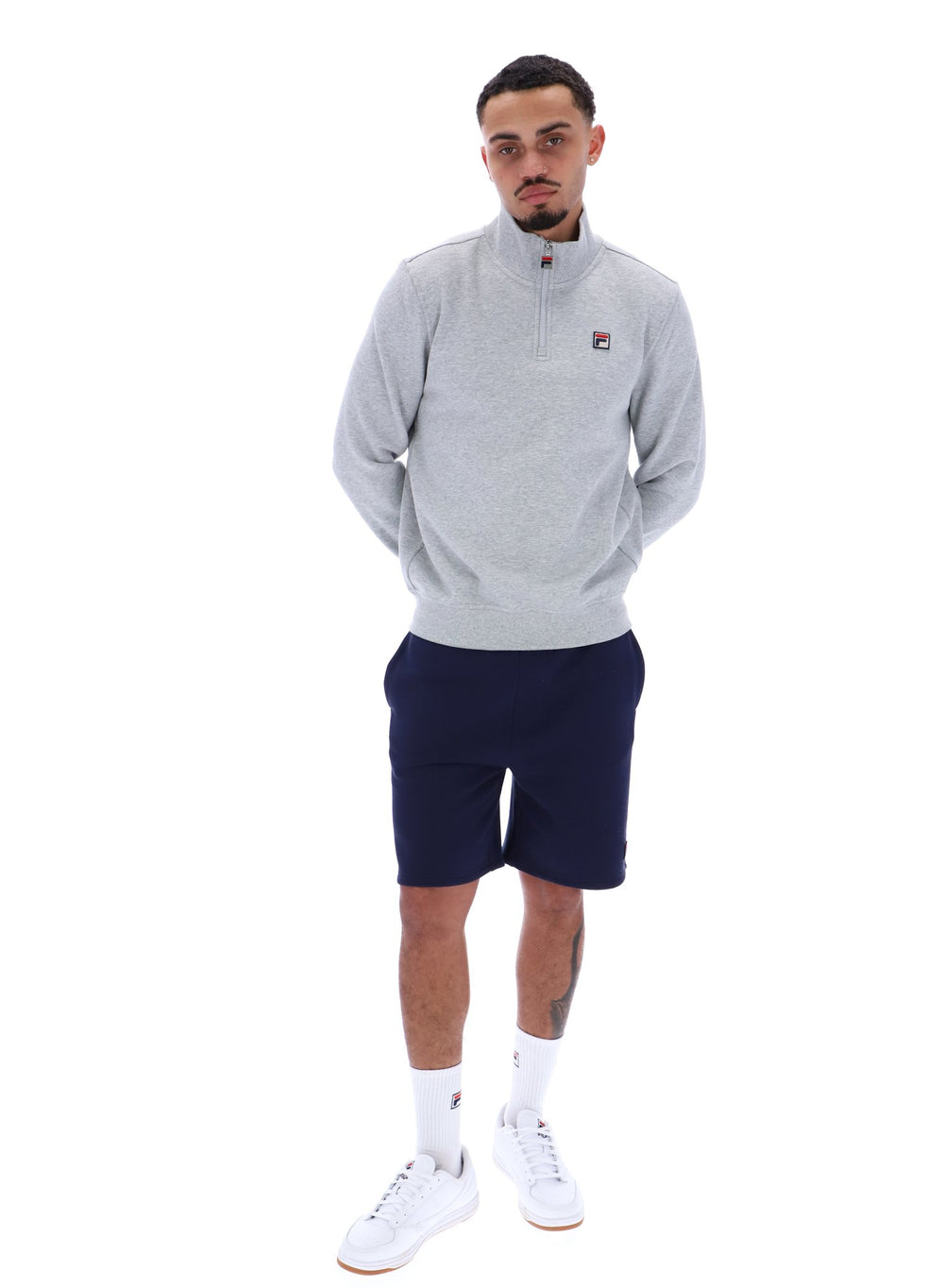 Ramy F-Box 1/4 Zip With Yarn Dye Cuff