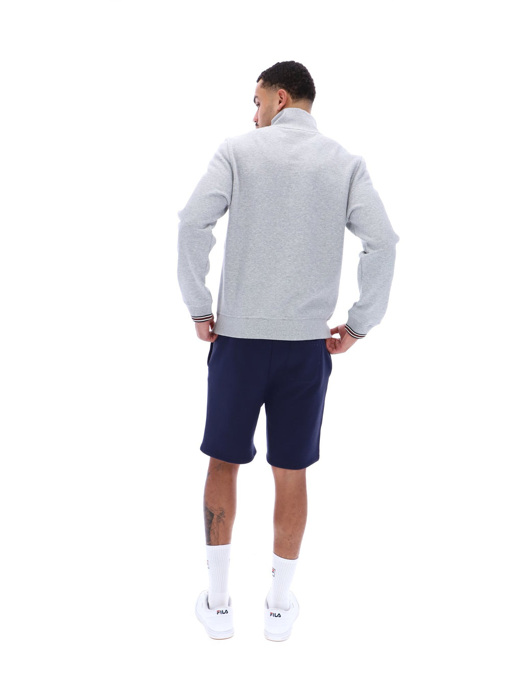 Ramy F-Box 1/4 Zip With Yarn Dye Cuff