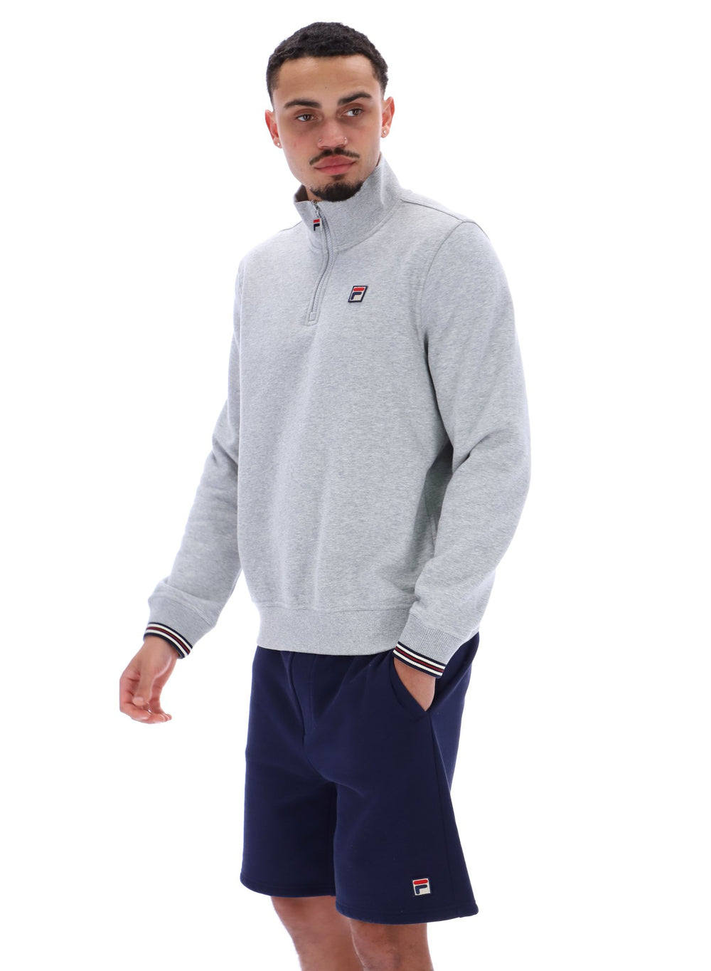 Ramy F-Box 1/4 Zip With Yarn Dye Cuff