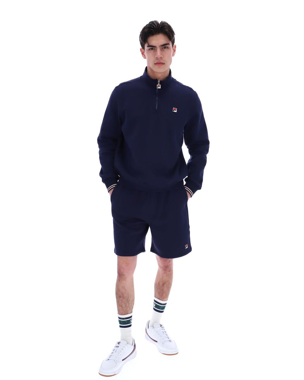 Fila Navy Ramy F-Box 1/4 Zip Up Jumper