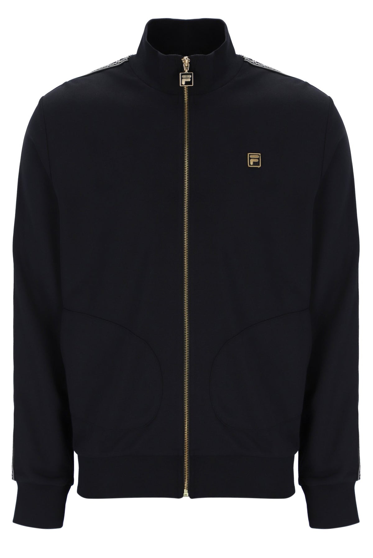 Black Roman Full Zip Jacket with Tape Detail